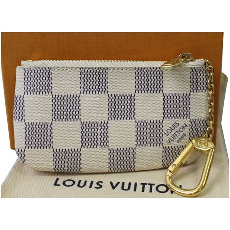 lv key pouch damier azur|louis vuitton key pouch wallet.